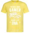 Men's T-Shirt Natural Born Gamer cornsilk фото