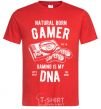 Men's T-Shirt Natural Born Gamer red фото
