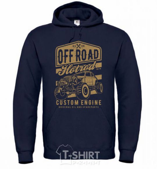 Men`s hoodie Offroad Hotrod navy-blue фото