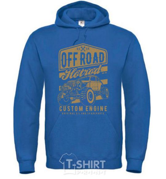 Men`s hoodie Offroad Hotrod royal фото