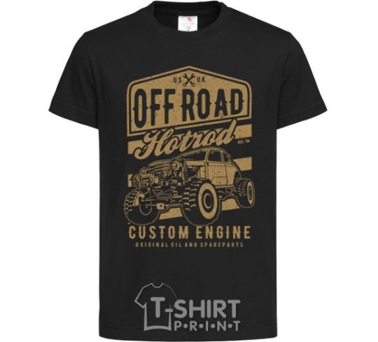 Kids T-shirt Offroad Hotrod black фото