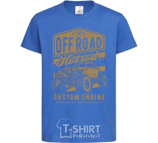 Kids T-shirt Offroad Hotrod royal-blue фото