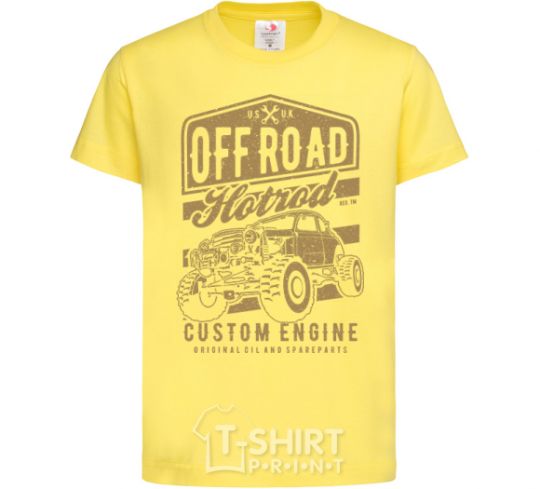 Kids T-shirt Offroad Hotrod cornsilk фото