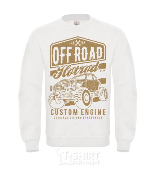 Sweatshirt Offroad Hotrod White фото