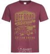 Men's T-Shirt Offroad Hotrod burgundy фото