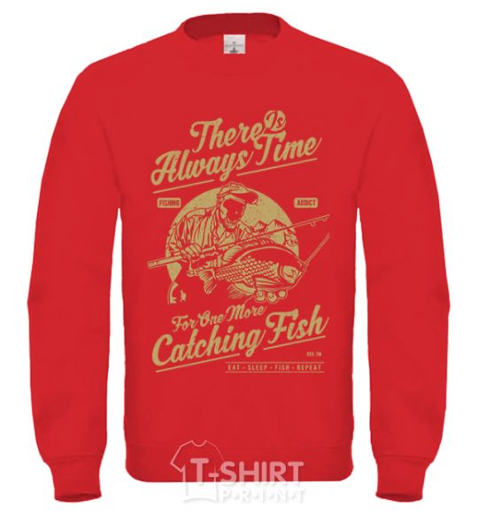 Sweatshirt One More Catching Fish yellow фото