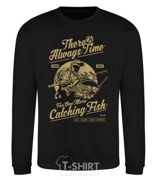 Sweatshirt One More Catching Fish black фото