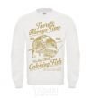 Sweatshirt One More Catching Fish White фото