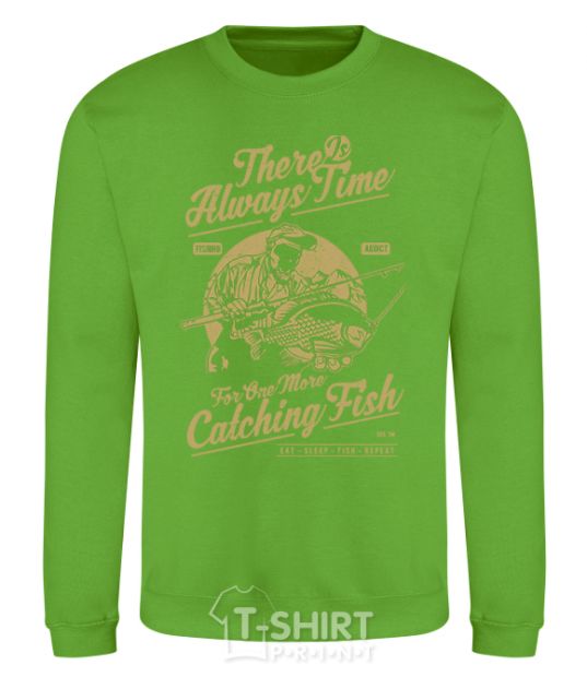 Sweatshirt One More Catching Fish orchid-green фото