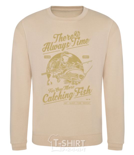 Sweatshirt One More Catching Fish sand фото