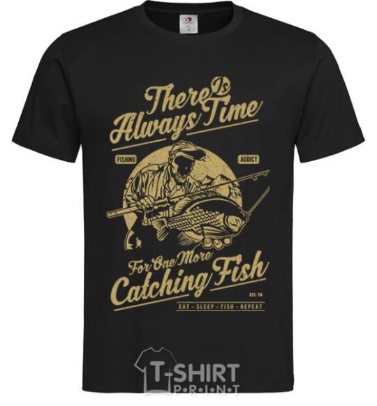 Мужская футболка One More Catching Fish Черный фото