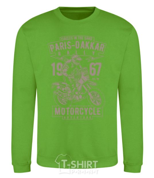 Sweatshirt Paris Dakkar Rally Motorcycle orchid-green фото