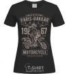 Женская футболка Paris Dakkar Rally Motorcycle Черный фото