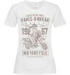 Женская футболка Paris Dakkar Rally Motorcycle Белый фото