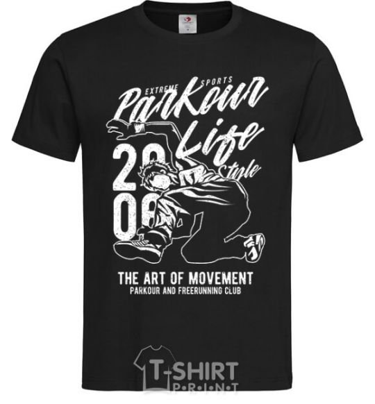 Men's T-Shirt Parkour Life Style black фото