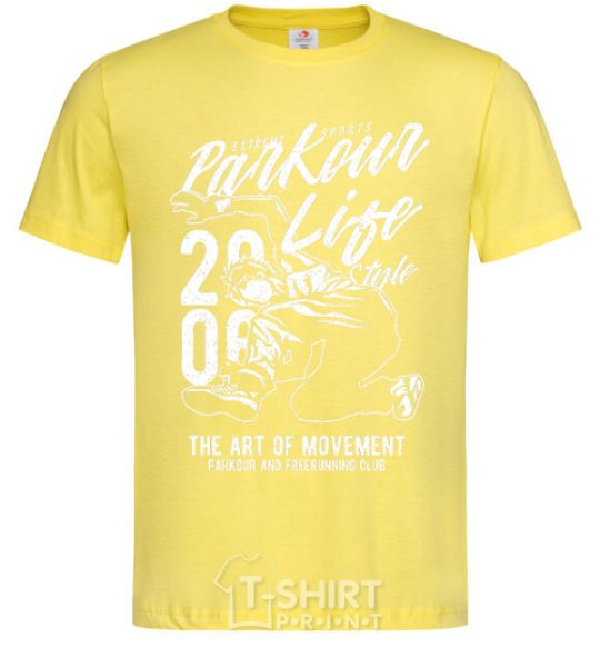 Men's T-Shirt Parkour Life Style cornsilk фото