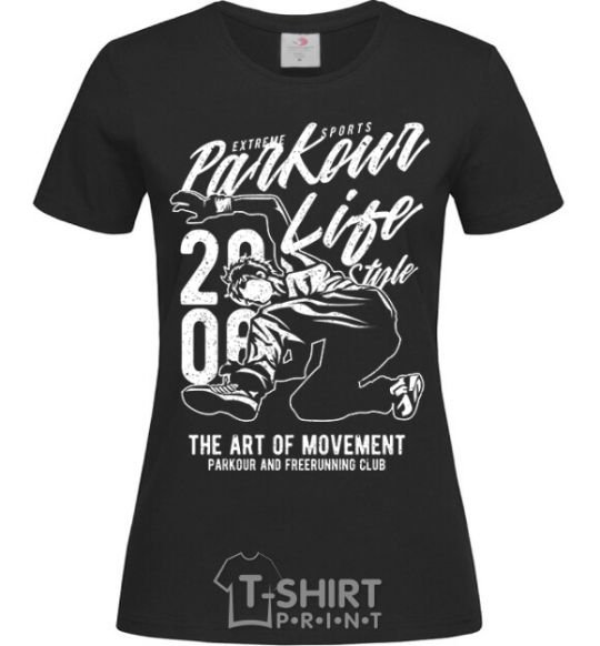 Women's T-shirt Parkour Life Style black фото