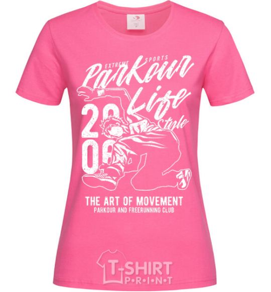 Женская футболка Parkour Life Style Ярко-розовый фото