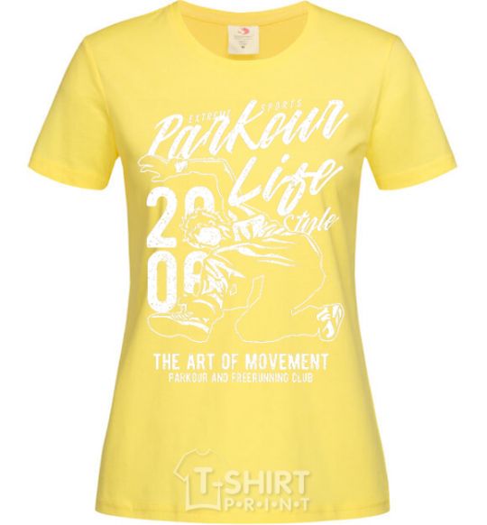 Women's T-shirt Parkour Life Style cornsilk фото