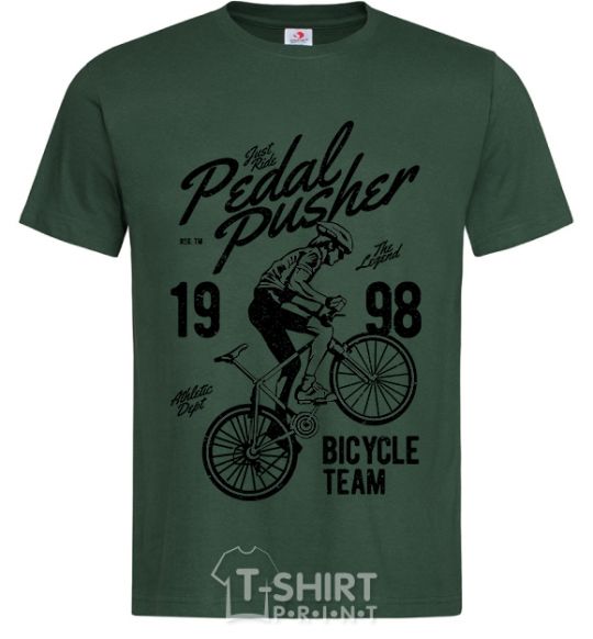Мужская футболка Pedal Pusher Темно-зеленый фото