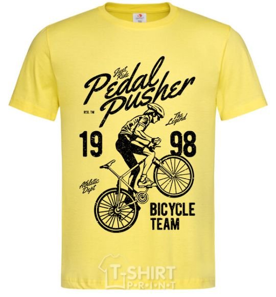 Мужская футболка Pedal Pusher Лимонный фото