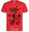 Men's T-Shirt Pedal Pusher red фото