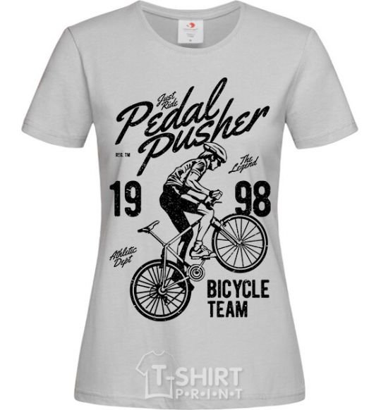 Women's T-shirt Pedal Pusher grey фото