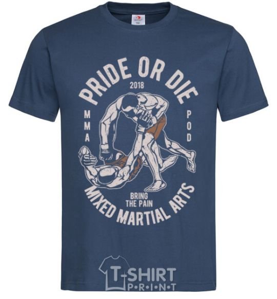 Men's T-Shirt Pride Or Die navy-blue фото