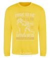 Sweatshirt Pride Or Die Fight club yellow фото