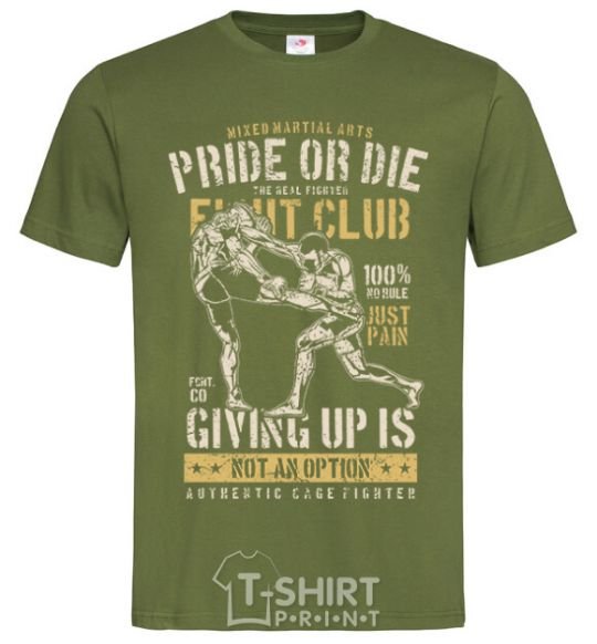 Men's T-Shirt Pride Or Die Fight club millennial-khaki фото