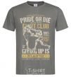 Men's T-Shirt Pride Or Die Fight club dark-grey фото