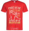 Men's T-Shirt Pride Or Die Fight club red фото