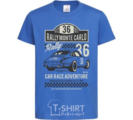 Детская футболка Rally Monte Carlo Ярко-синий фото