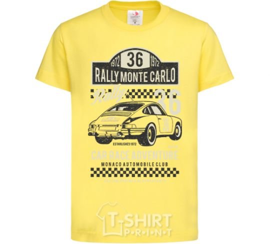 Kids T-shirt Rally Monte Carlo cornsilk фото
