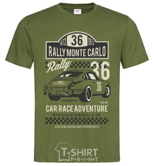 Мужская футболка Rally Monte Carlo Оливковый фото