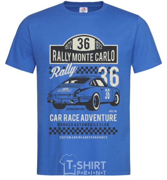 Men's T-Shirt Rally Monte Carlo royal-blue фото