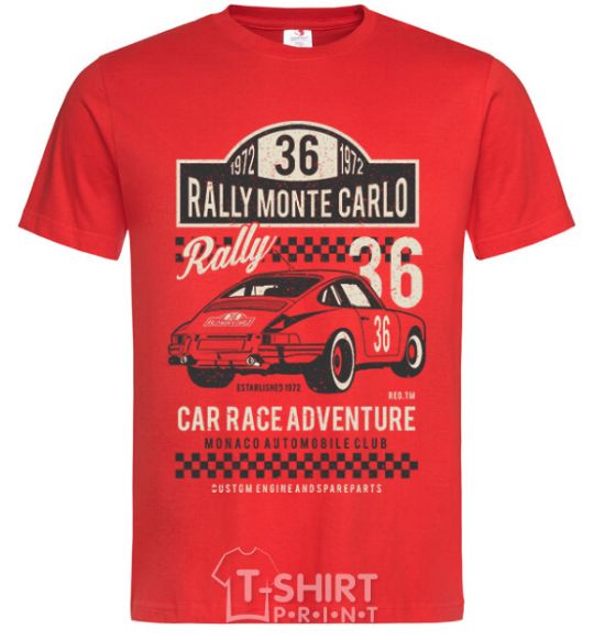 Мужская футболка Rally Monte Carlo Красный фото