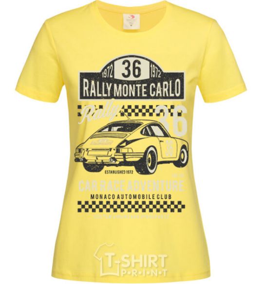 Women's T-shirt Rally Monte Carlo cornsilk фото