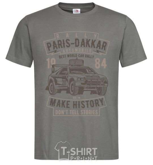 Мужская футболка Rally Paris Dakar Automobile Графит фото