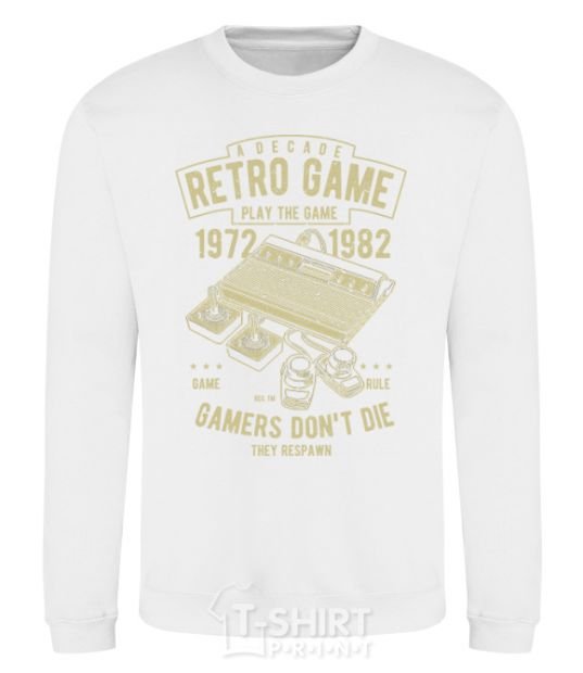 Sweatshirt Retro Game White фото