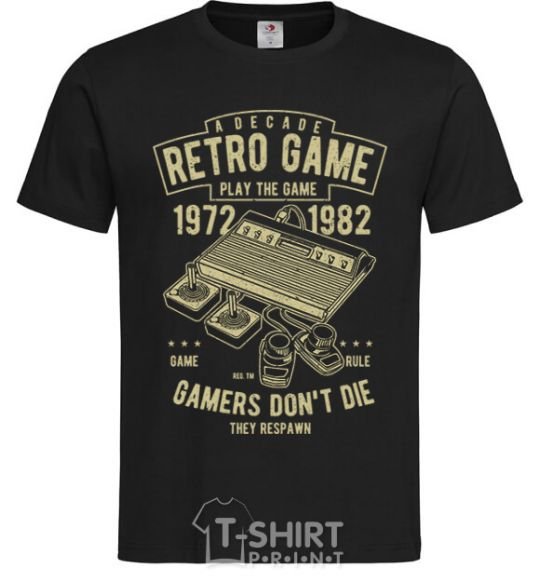 Men's T-Shirt Retro Game black фото