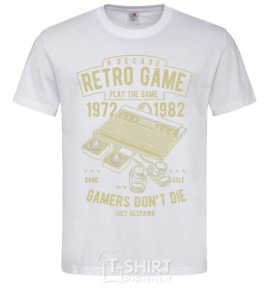 Men's T-Shirt Retro Game White фото