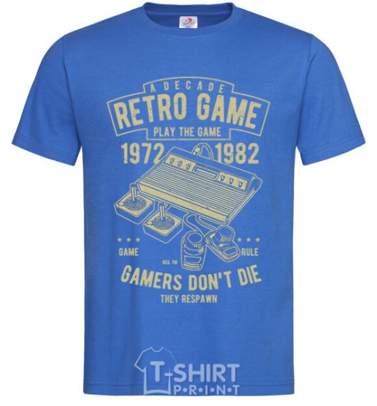 Men's T-Shirt Retro Game royal-blue фото