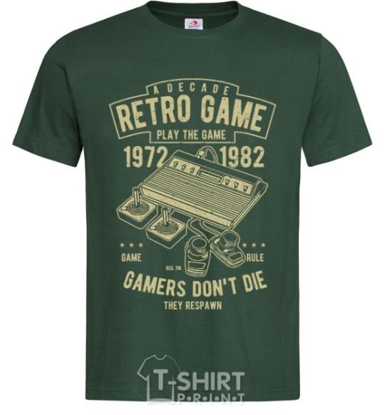 Men's T-Shirt Retro Game bottle-green фото