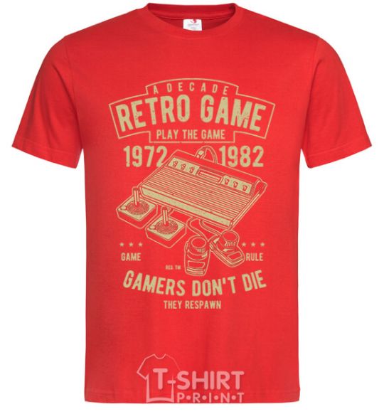 Men's T-Shirt Retro Game red фото