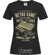 Women's T-shirt Retro Game black фото