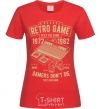 Women's T-shirt Retro Game red фото