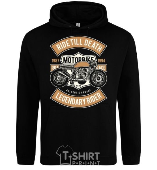 Men`s hoodie Ride Till Death black фото