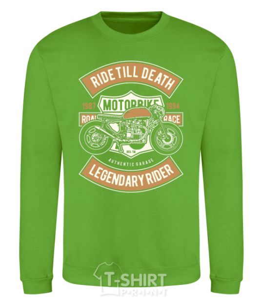 Sweatshirt Ride Till Death orchid-green фото