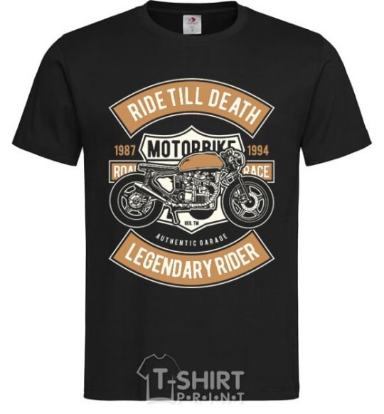 Men's T-Shirt Ride Till Death black фото